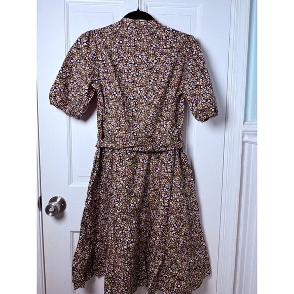 Boden Tiered Floral Paisley Print Tie Waist Shirtdress 6L DO346 NWT - Picture 10 of 14
